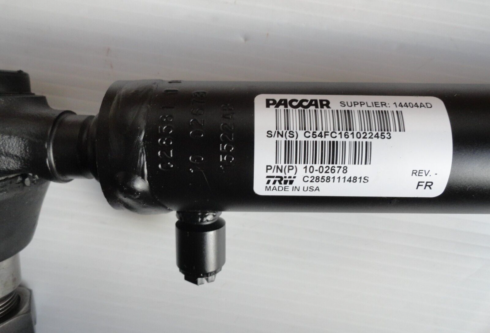 Genuine PACCAR 1002678 Power Steering Assist Cylinder For Peterbilt eBay