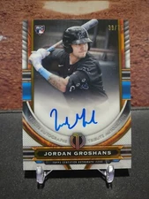 Jordan Groshans 2023 Topps Tribute - Tribute Autographs Gold #TA-JGR /75