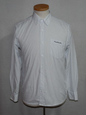 Pierre Cardin Shirt Mens White Striped Size M