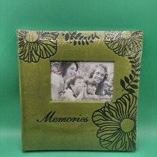 Vintage Brand New SEALED 9" X 9" Photo Album Book "Memories" Floral Pattern VTG