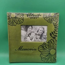Vintage Brand New SEALED 9" X 9" Photo Album Book "Memories" Floral Pattern VTG