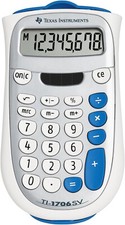 Texas Instruments TI-1706 SV Standard Calculator 1706SV/TBL/2L1 for Work School