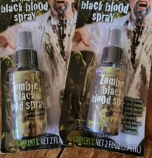 Lot of 2 NEW Zombie black blood spray makeup Halloween Fun World costume cosplay