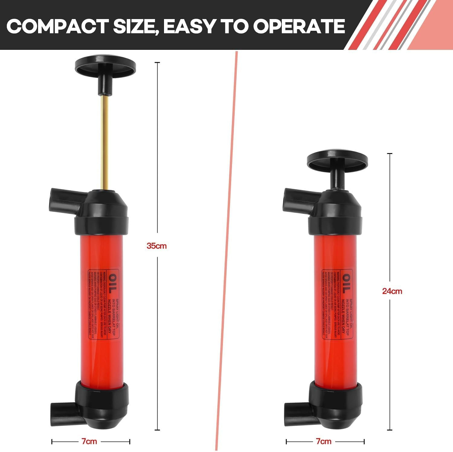 Multi-Use Siphon Pump Fluid Transfer Pump, Siphon Fuel Transfer Pump Kit for Gas