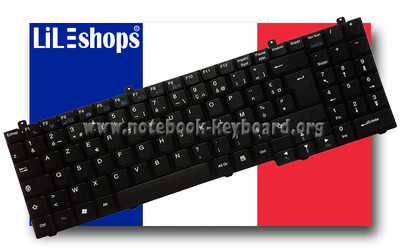 Clavier Français pour Packard Bell EasyNote LV11HC-2481NL8 avec Sma