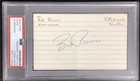 Bob Prince Signed Index Card Baseball HOF Announcer Pirates Autograph PSA/DNA