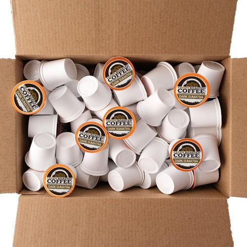 Gourmet Dark Roast Sumatra Pods - 96 Count K-Cup Compatible, Eco-Friendly Design - Picture 3 of 10