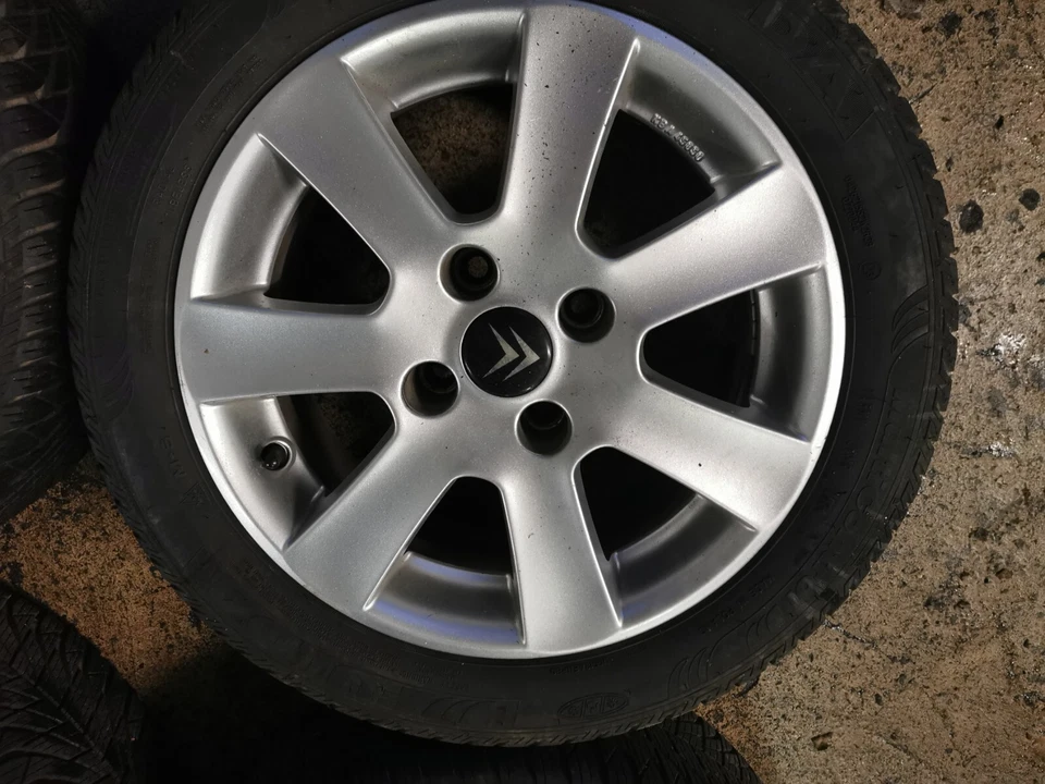 4 Borbet Alu Kompletträder Winterreifen 195/50R15 Citroen C2 C3 C4 - Bild 3 von 4