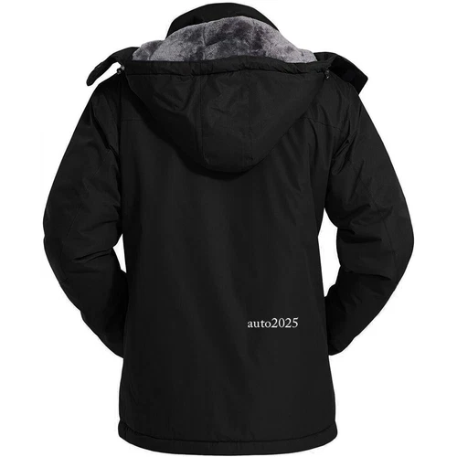 Men's Waterproof Winter Jacket Warm Winter Coat Outdoor Ski Snow Hooded Jackets - Picture 14 of 64