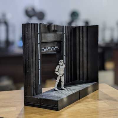 Death Star Elevator Bank Opposite Door for 3.75 inch (1:18) Figures