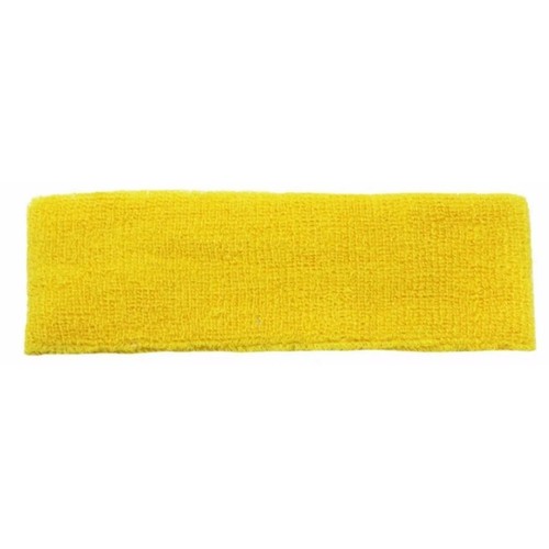 Gelbes Stirnband Schweißband Sport Squash Tennis Gym Yoga Stirnband Schweißband - Bild 2 von 2