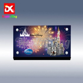 Display King - Acrylic display plaque for Lego The Disney Castle 71040