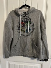  3405. Harry Potter Men's Gray Hoodie w/Kangaroo Pocket. Size L