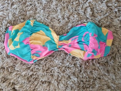 yellow tube top swimsuit