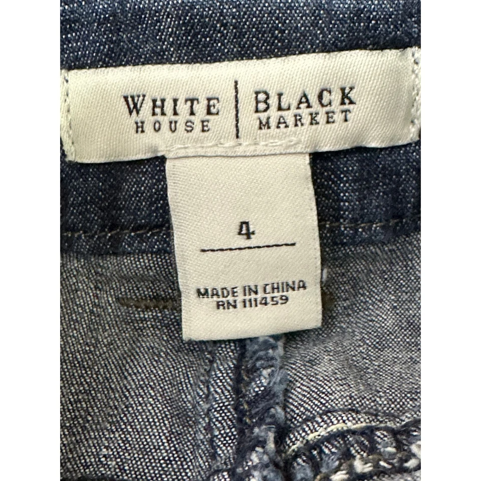 Minifalda vaquera azul White House Black Market talla 4 Foto 3 de 4