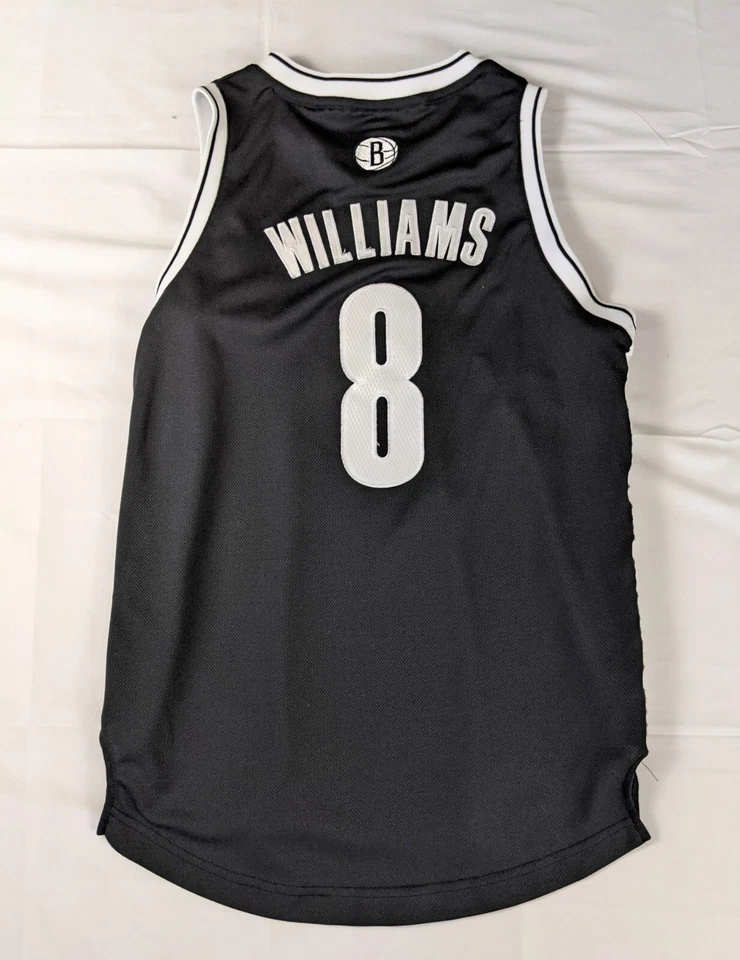 Adidas Brooklyn Nets NBA Basketball Jersey Youth Medium Black Deron Williams - Image 2 of 4