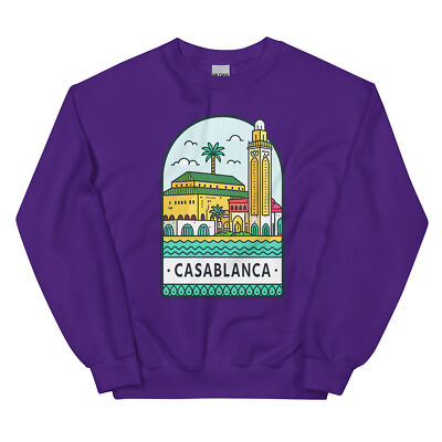 Casablanca スウェット Casablanca World Travel Urban Area City Crewneck Sweatshirt