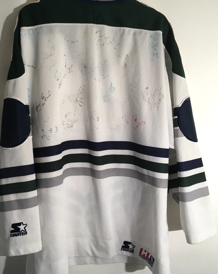 Винтажная хоккейная футболка Houston Aeros размер Large стартер IHL 90-е малая лига - Изображение 4 из 4