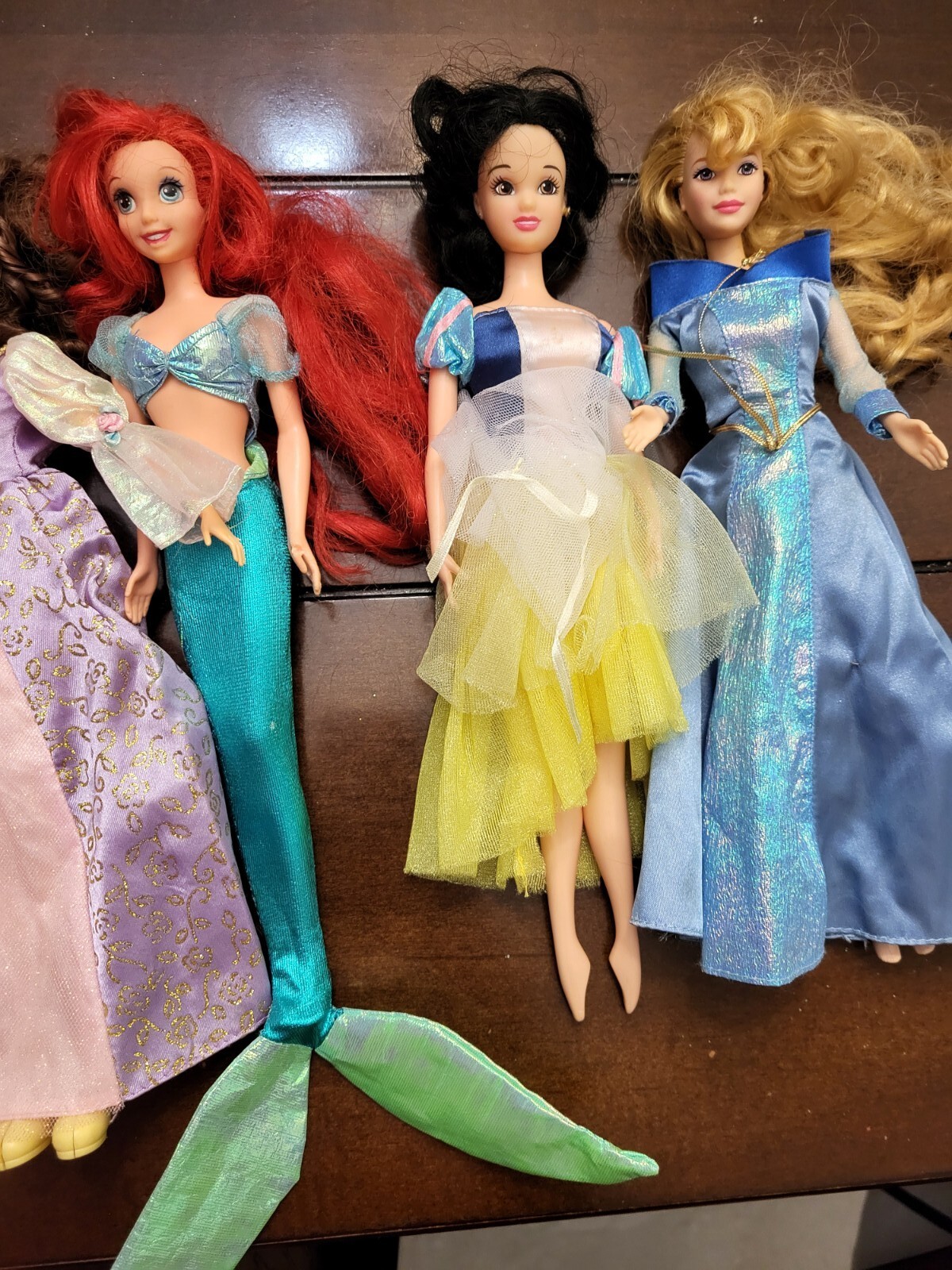 Disney Princess Barbie Like Dolls LOT OF 5