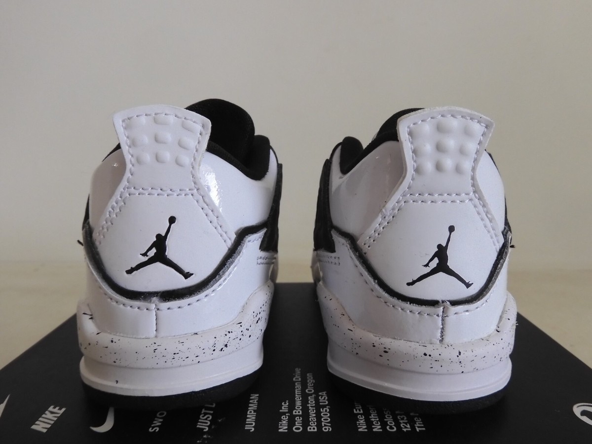 Nike Air Jordan 4 Retro Se (Td) White-Black-Volt Sz 7c