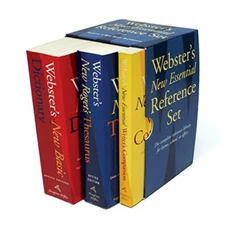 Webster's New Essential Reference Three-Book Desk Set, Paperback