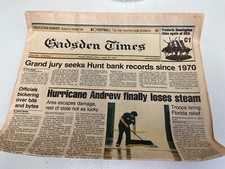VTG August 28th 1992 Newspaper The Gadsden Times, 1/27/25 C