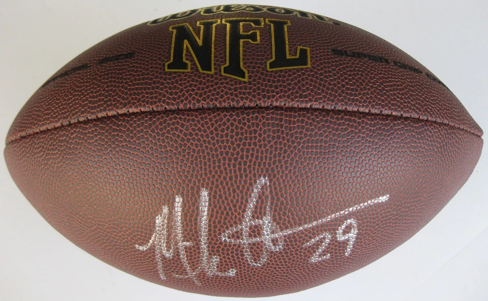 MIKE ADAMS,COLTS,49ERS,BRONCOS,BROWNS,SIGNED,AUTOGRAPHED,NFL FOOTBALL,COA,PROOF - Image 2 of 2