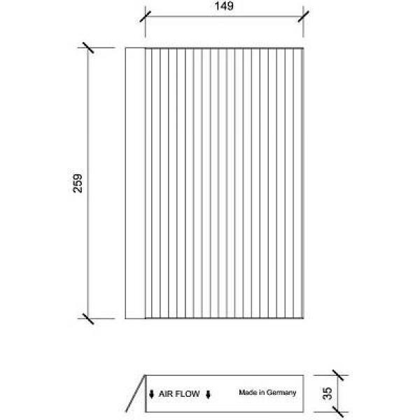 Innenraumfilter Passend FüR Renault Renault Megane Iii 11.202008->>-image