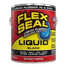 Flex Seal Family of Products Flex Seal Black Liquid Rubber Sealant Coating 1 gal