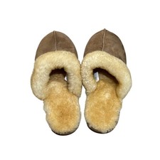 NWOT L.L.Bean Wicked Good Scuff Slippers Suede Shearling Women's 11