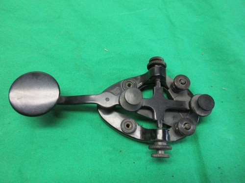 Vintage Telegraph Code Key with  Plastic Base J-37