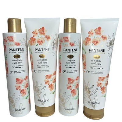 2x Pantene Curl Care Jojoba Oil Shampoo & Conditioner Duo Pro-V Nutrient Blends