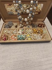 Estate Vtg/Mod 18 Pair Clip-on/Screw back Earring Lot With Necklace Unsigned