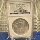 U.S. Mint American Eagle 2009 1 oz Silver Business NGC MS 70 Early Releases