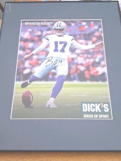 Brandon Aubrey Signed Auto 8x10 Photo Dallas Cowboys With Photo Proof