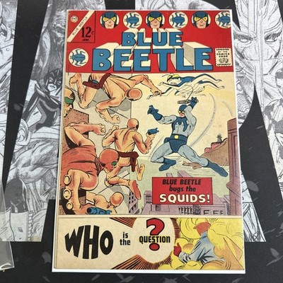 BLUE BEETLE #1 (Charlton/1967) *Classic Ditko! *1st Question!* Bright/Colorful!
