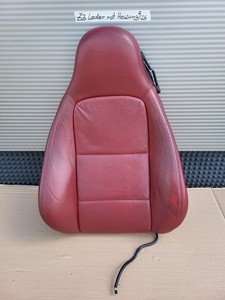 BMW Z3 Roadster Fahrer Sitz Oberteil Leder rot Rückenlehne Polster Sitzheizung