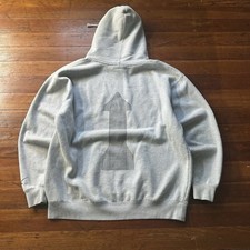 90s Vintage Space Hoodie Grey XL Pullover Sweatshirt Made In USA