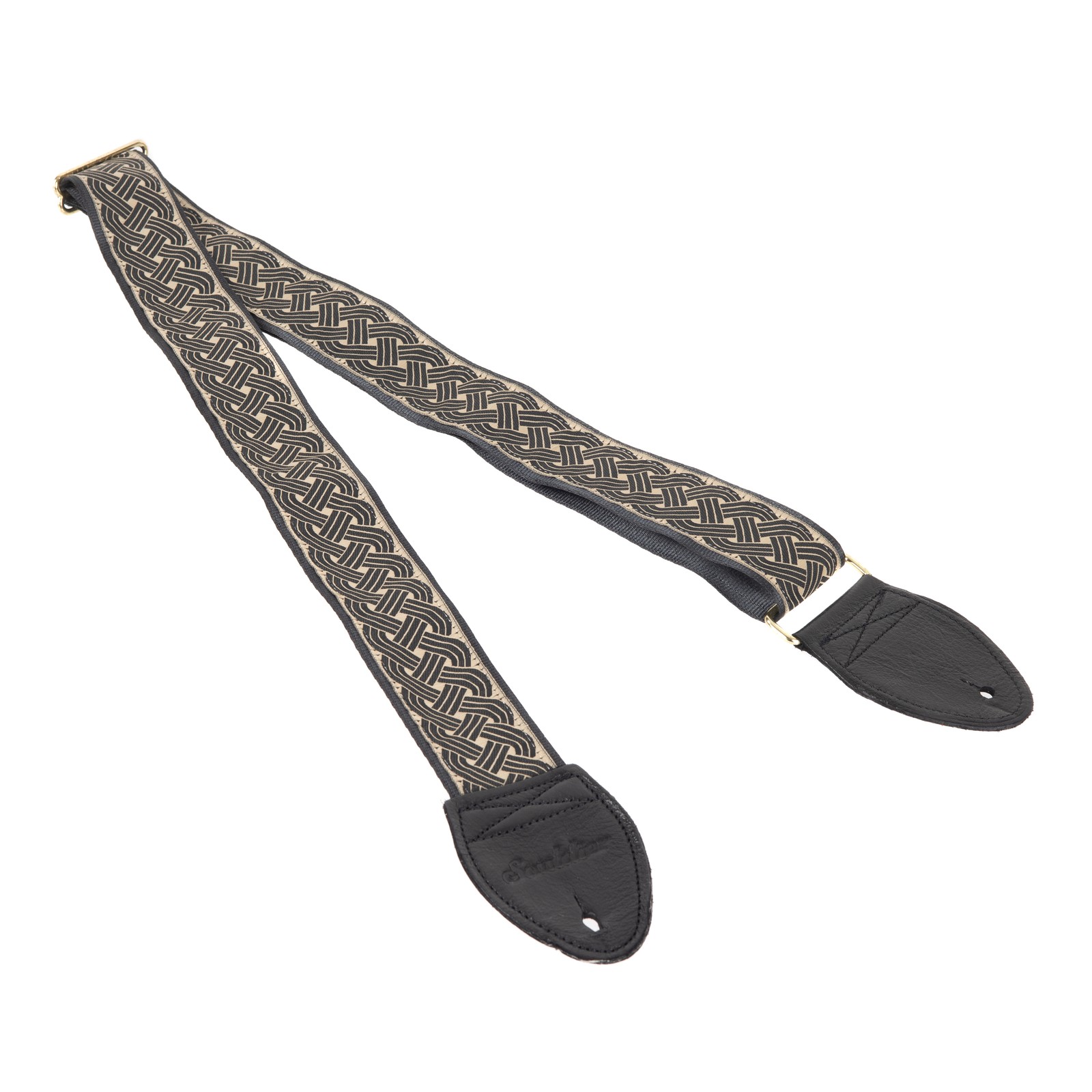 Souldier Kells Black - Brown Pattern 2 Guitar Strap with Black Ends 6390₽