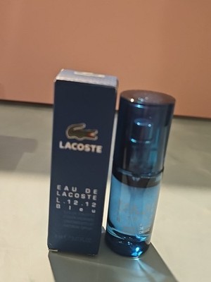 Lacoste Eau De Lacoste L.12.12 Bleu Powerful Intense 8ml  Rare Travel Spray