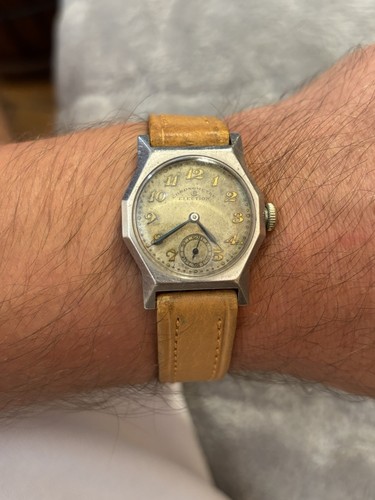 Raro Splendido OROLOGIO MILITARE VINTAGE GRAN PREMIO ELEZIONI CRONOMETRO 1914 - Foto 7 di 15
