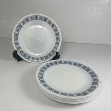 JAJ Pyrex - Chelsea - Side Plates x 4 -  16cm dia  - Vintage Retro