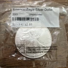 2001 American Eagle Silver Dollar - 1oz  .999  Uncirculated