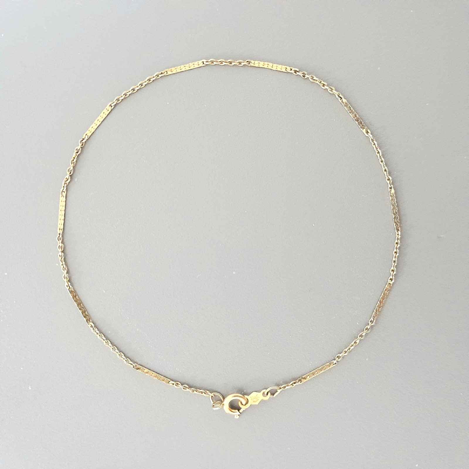 Vintage 12K GF Anklet 9.5