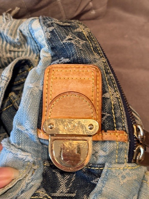 LOUIS VUITTON Monogram Denim Patchwork Bowly Blue - image 7