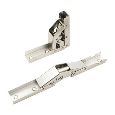 2PCS Self-Locking Folding Hinges 90 Degree Shelf Hinges for Table Work Benchs