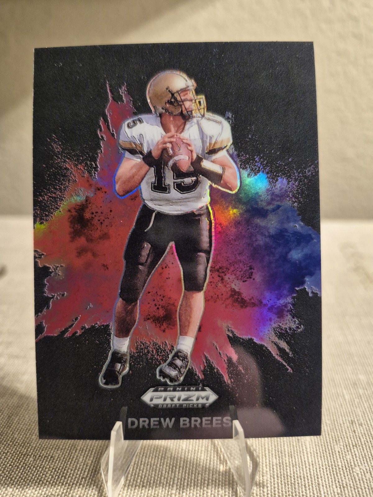 2024 Panini Prizm Draft Picks Football Drew Brees #CB-35 Black Color Blast SSP