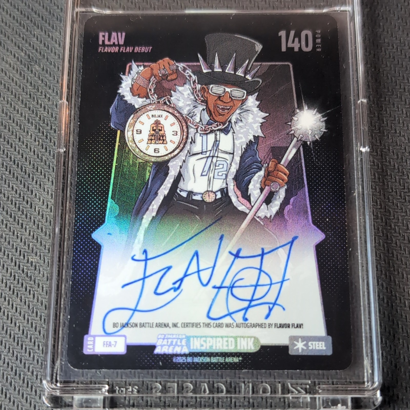 Bo Jackson Battle Arena 2023 Inspired Ink Flavor Flav Debut Steel FFA-7 Auto
