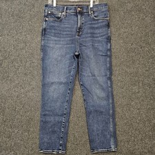 J.CREW High Rise Classic Vintage Jean Women 33 Blue Everyday Work Comfort Travel