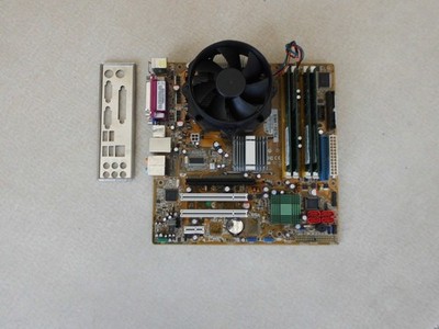 Hauptplatine Asus P5LD2-VM/S mit CPU Intel Core2Duo E4500 und 4 GB RAM DDR2